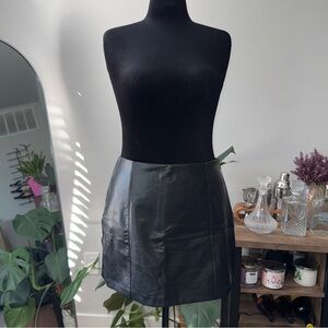 Abercrombie Faux Leather Skort